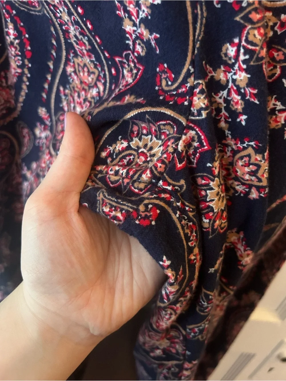Liz Claiborne long sleeve paisley 2-piece pajama set